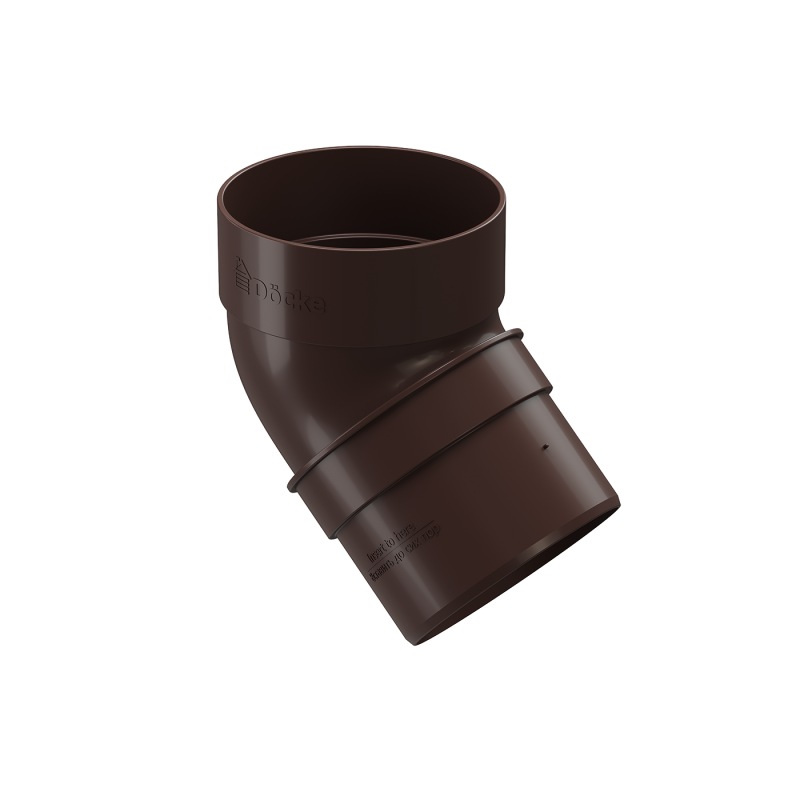 Колено 45* Дёке стандарт темно - коричневый ( 8019)
