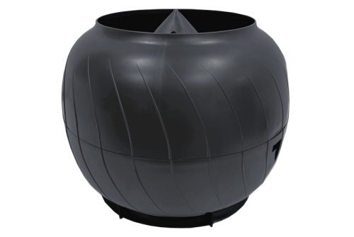 Дефлектор статический Гервент (колпак) Ø160мм серый графит